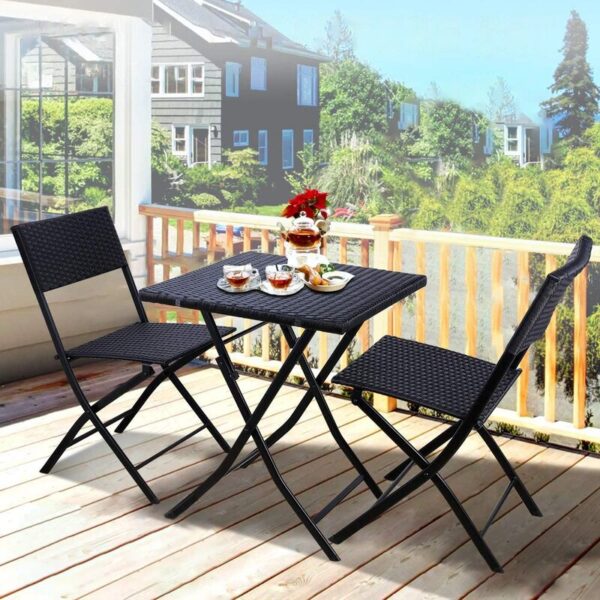 Square 2 - Person Outdoor Dining Set (Set of 2) - Image 2