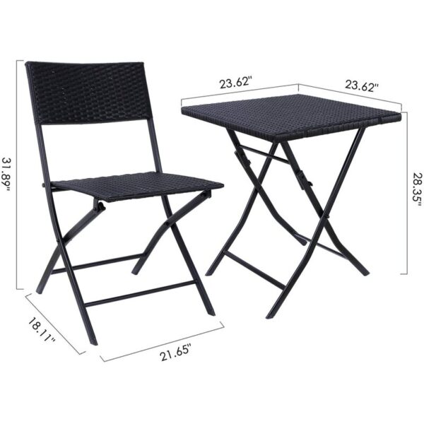 Square 2 - Person Outdoor Dining Set (Set of 2) - Image 3