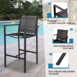 Square 2 - Person Outdoor Dining Set - Image 4