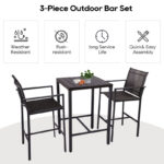 Square 2 - Person Outdoor Dining Set - Image 6