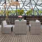 Square 2 - Person Outdoor Dining Set with Cushions