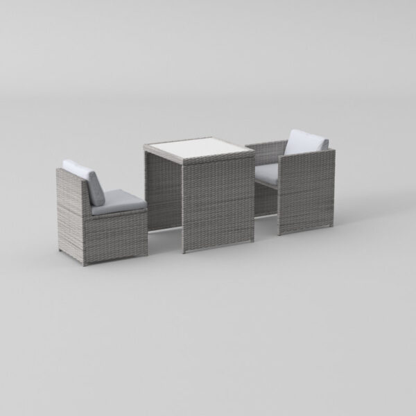 Square 2 - Person Outdoor Dining Set with Cushions - Image 4