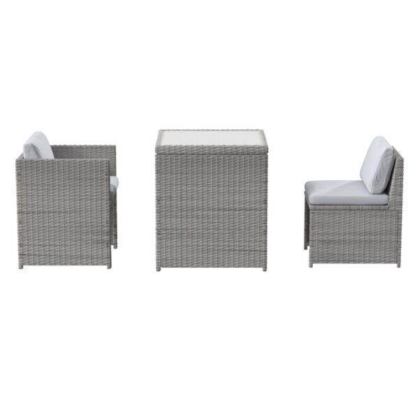Square 2 - Person Outdoor Dining Set with Cushions - Image 6