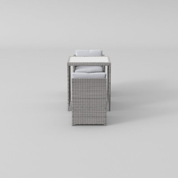 Square 2 - Person Outdoor Dining Set with Cushions - Image 8