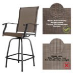 Square 4 - Person Outdoor Dining Set - Image 8