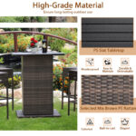 Square 4 - Person Outdoor Dining Set with Cushions - Image 7