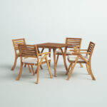 Square 4 - Person Outdoor Dining Set with Cushions