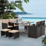 Square 8 - Person Outdoor Dining Set - Image 3
