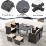 Square 8 - Person Outdoor Dining Set - Image 6