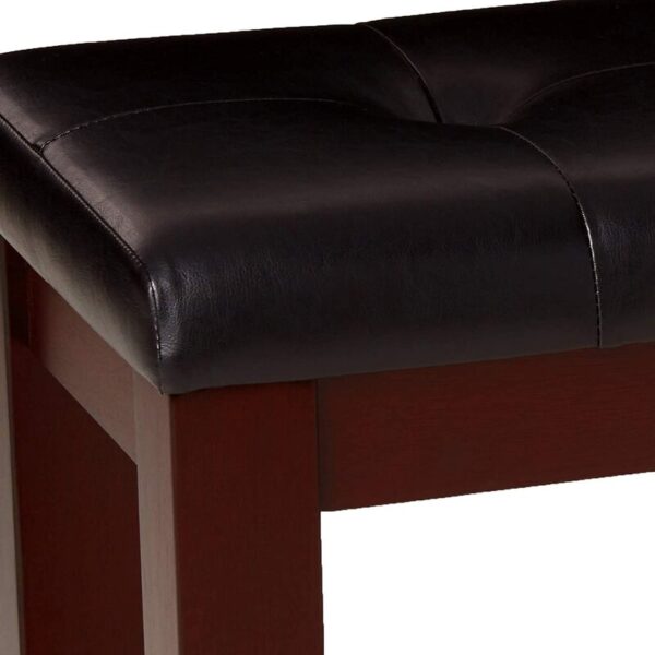 Stephentown Faux Leather Bench - Image 3