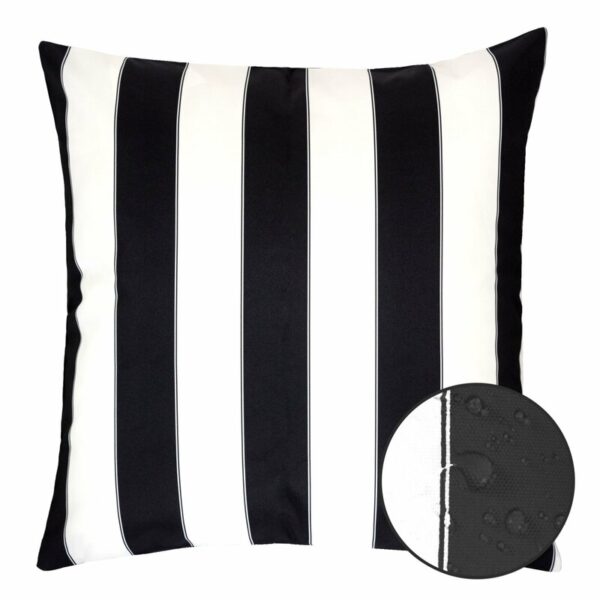 Striped Indoor/Outdoor Throw Pillow - Image 6