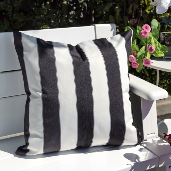 Striped Indoor/Outdoor Throw Pillow - Image 2