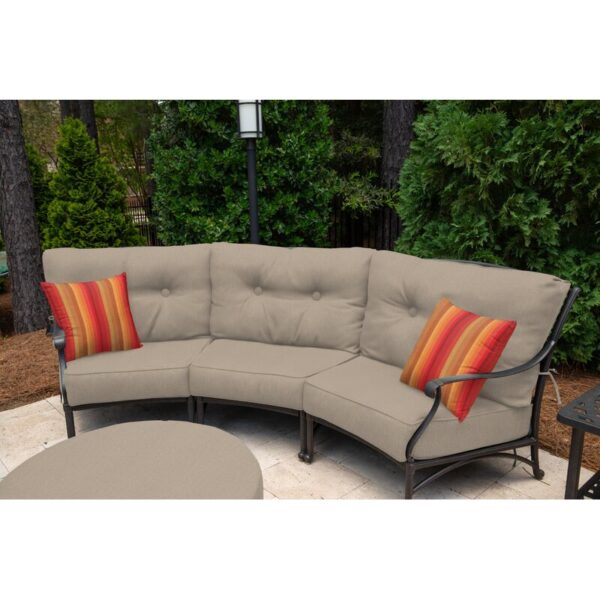 Striped Sunbrella® Indoor/Outdoor Throw Pillow - Image 2