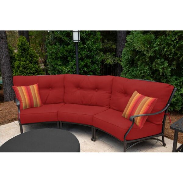 Striped Sunbrella® Indoor/Outdoor Throw Pillow - Image 3