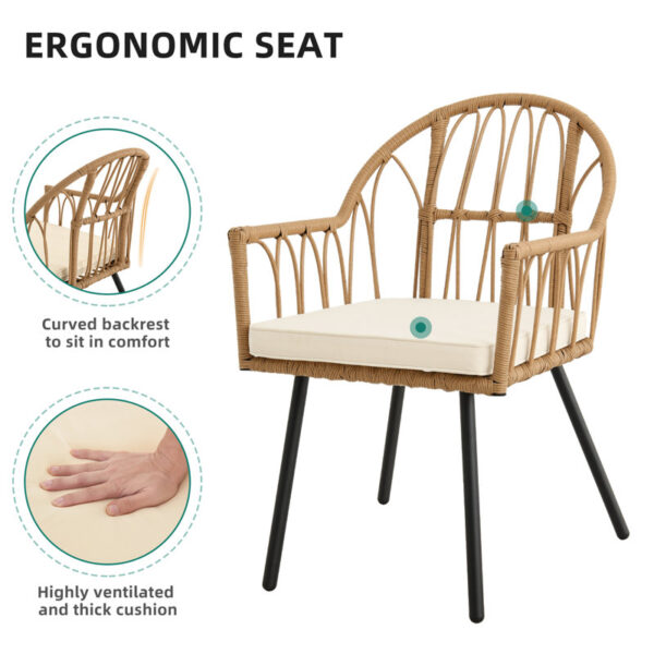 Stromsburg Rectangular 6 - Person Outdoor Dining Set with Cushions - Image 6