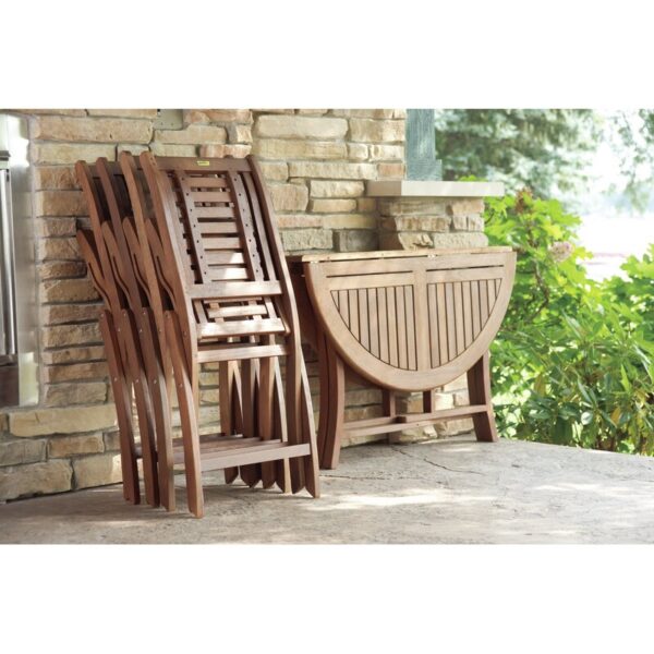 Suki Eucalyptus Fliptop Outdoor Dining Table - Image 3