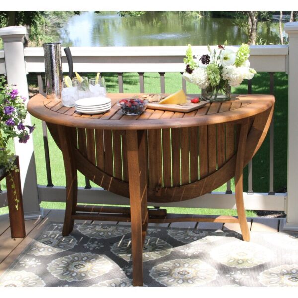 Suki Eucalyptus Fliptop Outdoor Dining Table - Image 5