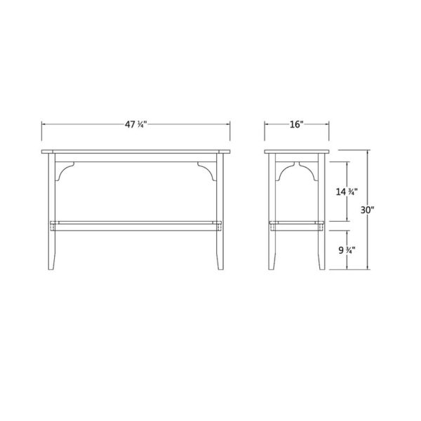 Summerton Teak Outdoor Buffet & Console Table - Image 7