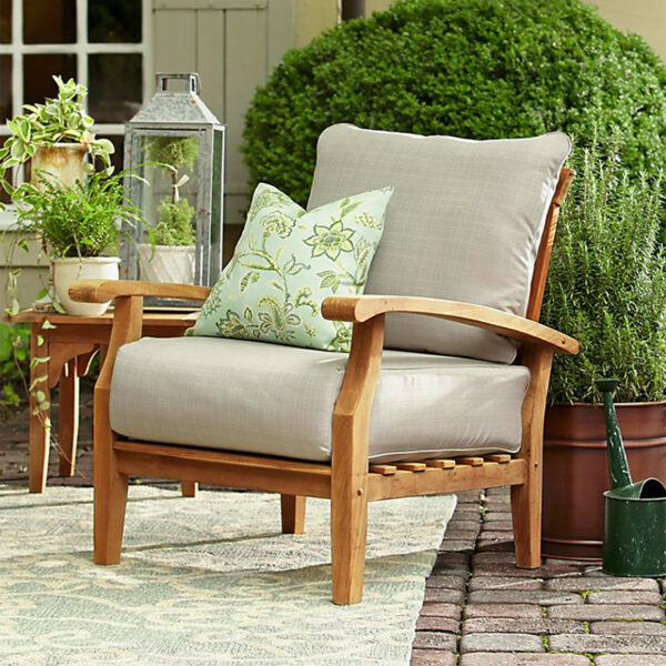 Summerton Teak Patio Chair with Cushions - Image 2