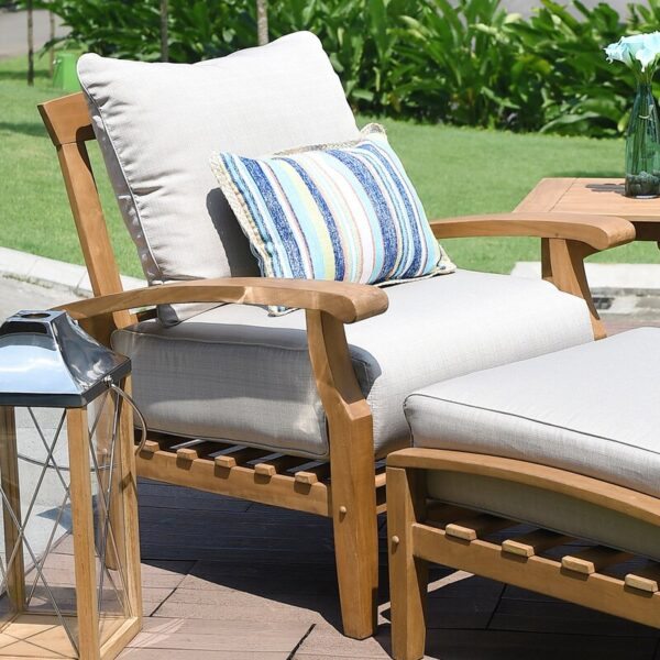 Summerton Teak Patio Chair with Cushions - Image 6