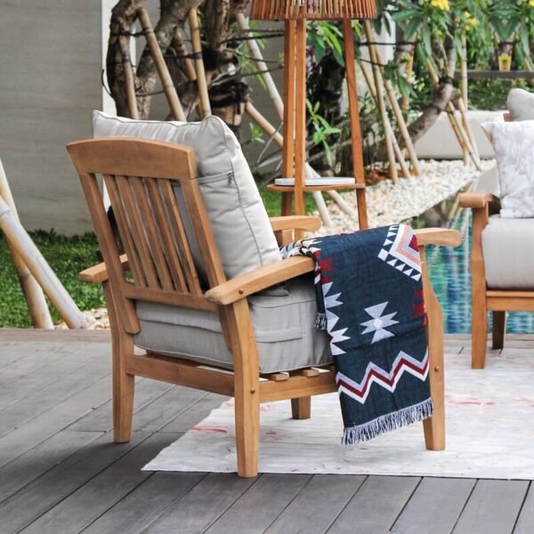 Summerton Teak Patio Chair with Cushions - Image 8