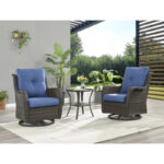 Sunseri 3-Piece PE Wicker Seating Group with Cushions