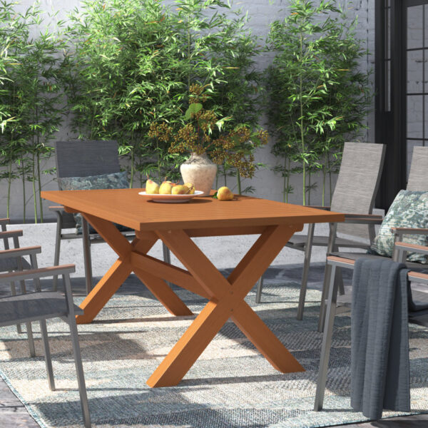 Talia Eucalyptus Outdoor Dining Table - Image 7