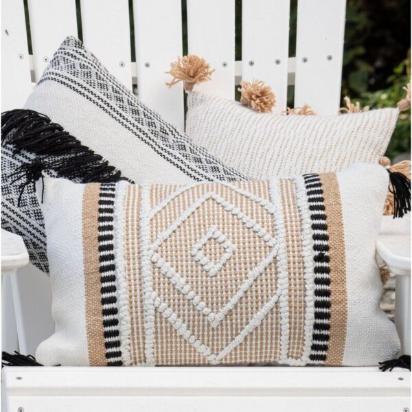 Tassels Indoor/Outdoor Throw Pillow - Image 2