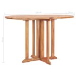 Teak Fliptop Outdoor Buffet & Console Table - Image 6