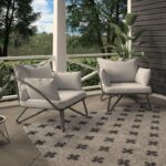 Teddi Patio Chair with Cushions (Set of 2)