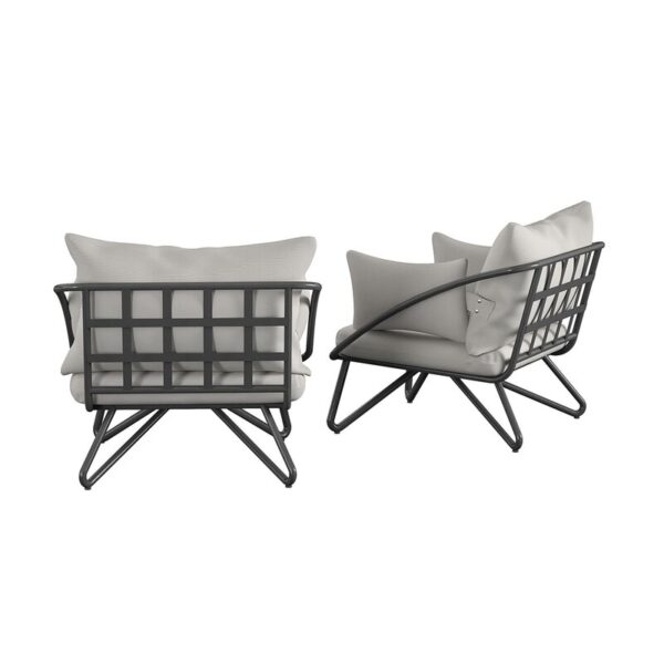 Teddi Patio Chair with Cushions (Set of 2) - Image 3