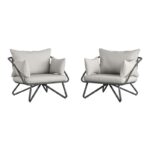 Teddi Patio Chair with Cushions (Set of 2) - Image 5
