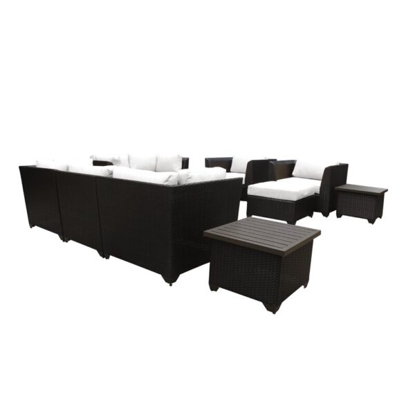 Tegan 12 Piece Sectional Seating Group with Cushions and Optional Sunbrella Performance Fabric - Image 7