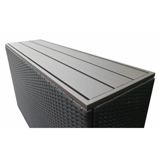 Tegan Sol 72 Outdoor™ Bar Set with Aluminum Frame and Wicker Outer Frame - Image 4