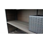 Tegan Sol 72 Outdoor™ Bar Set with Aluminum Frame and Wicker Outer Frame - Image 5