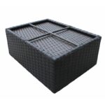 Tegan Sol 72 Outdoor™ Bar Set with Aluminum Frame and Wicker Outer Frame - Image 7