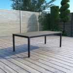 Tekeisha Outdoor Patio Rectangle Dining Table