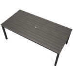 Tekeisha Outdoor Patio Rectangle Dining Table - Image 7