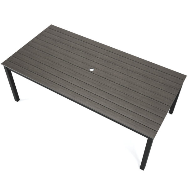 Tekeisha Outdoor Patio Rectangle Dining Table - Image 7