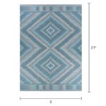 Temple Cloud Blue/Gray Indoor/Outdoor Rug - Image 2