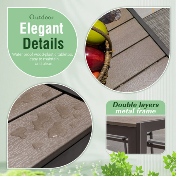 Theanna Rectangular 6 - Person 59.06'' Long Dining Set - Image 5