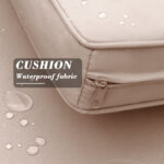 Tifani 58'' Wide Outdoor Wicker Loveseat with Cushions - Image 7