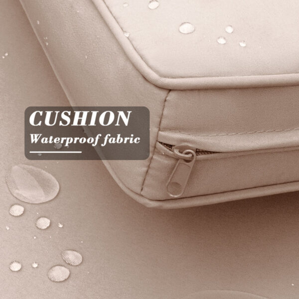 Tifani 58'' Wide Outdoor Wicker Loveseat with Cushions - Image 7