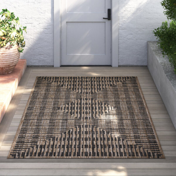 Tiza Brown/Black Indoor/Outdoor Rug - Image 2