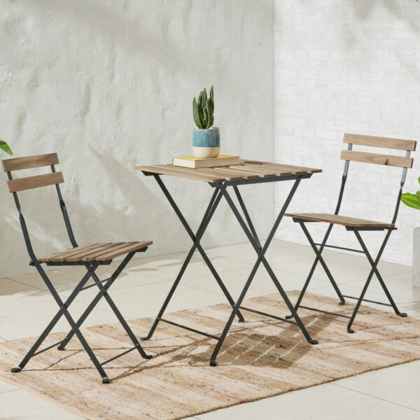 Tomiye Square 2 - Person Outdoor Dining Set - Image 4