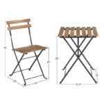 Tomiye Square 2 - Person Outdoor Dining Set - Image 5