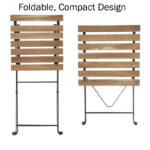 Tomiye Square 2 - Person Outdoor Dining Set - Image 6