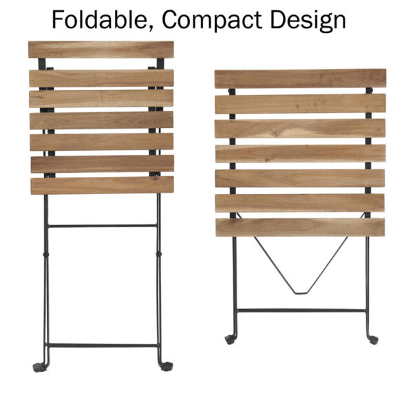 Tomiye Square 2 - Person Outdoor Dining Set - Image 6
