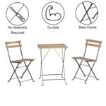 Tomiye Square 2 - Person Outdoor Dining Set - Image 7