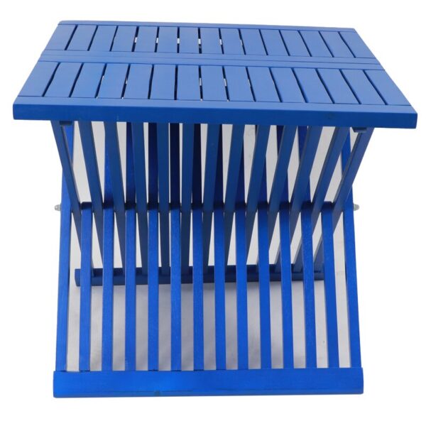 Treyton Acacia Fliptop Outdoor Side Table - Image 5